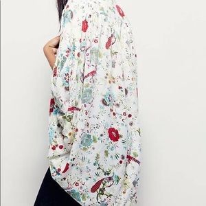 Free People Floral Print Kimono